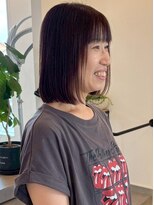 サクヘアー(39 hair) 【174.髪が綺麗に見える♪切りっぱなしボブ】