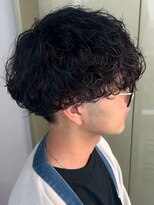 セプト 博多(SEPT.) 束感パーマ ニュアンスパーマ ツーブロックマッシュ 黒髪