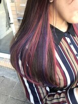 サニー(SUNNY) インナーカラー＊ラベンダー×サーモンピンク