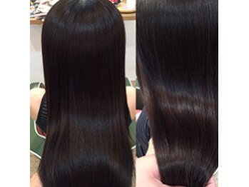 ルスリー 登米店(Lsurii)の写真/《纏まりとツヤを実現する本格ストレート》お手入れが楽でサラ艶ストレート美人に♪