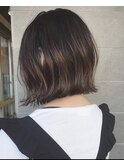 切りっぱなし外ハネ×ほんのりグラデーション