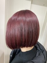 ルー(loup)&nbsp;ミニボブ/ショートボブ/前下がりボブ/ダブルカラー/ピンク