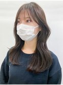 オリーブブラウンヨシンモリ_アースカラーくびれヘア_ba357191
