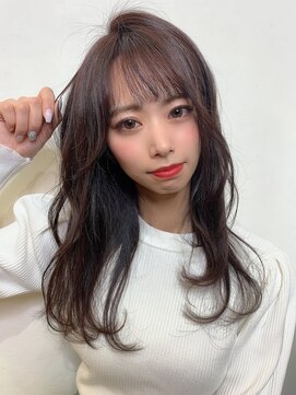 イオエ(ioe) 前髪/アンブレラカラー/こなれミディ/イメチェン/ウェーブパーマ