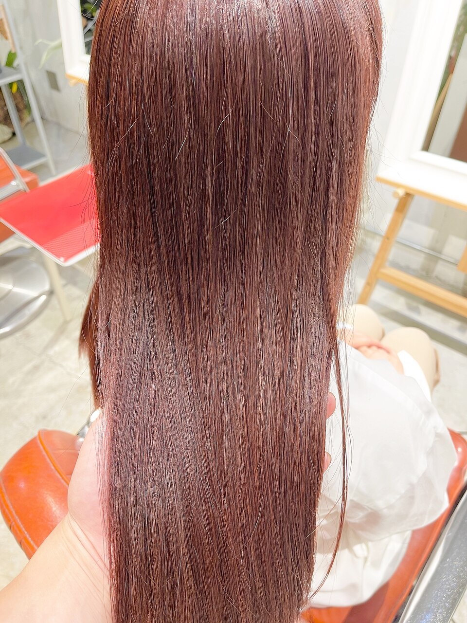 アプリコットオレンジカラー 白髪染め対応色 ツヤツヤカラー