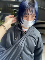 パープル(PURPLE)&nbsp;マッシュボブ☆ブルーカラー