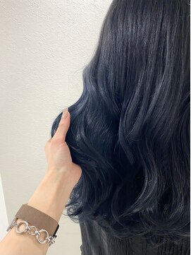 インスヘアー 梅田(INCE HAIR) 透け感トーンダウン × blue black