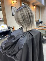 サニー 渋谷(SUNNY) バレイヤージュショコラアッシュハイライトグレージュカラー