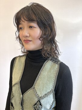イル 大阪淀屋橋(i'll) 大人可愛いウルフレイヤーウェーブパーマ