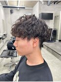 men's hair 波巻きスパイラル