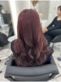 可愛さ抜群♪カシスレッドカラー♪