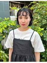 リール(rire)&nbsp;rireイメチェン前髪アンブレラカラーこなれミディウェーブパーマ