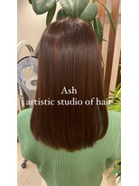 アッシュ アーティスティック スタジオ オブ ヘア(Ash artistic studio of hair) 秋色ほんのりピンクブラウン