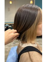 サロウィン 静岡 呉服町通り店(SALOWIN) ナチュラルブラウン×イヤリングカラー