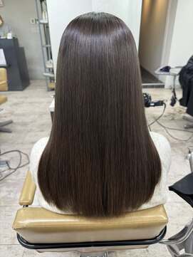 アジールヘア 所沢プロペ通り店(agir hair) グレージュイメチェン美髪ダークアッシュブラウン所沢