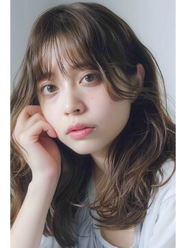 ラナ 新宿(lana) ミディアム/ナチュラルブラウン/バング/【lana hair新宿】