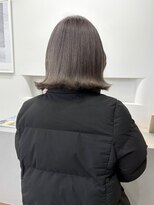 アム(am)&nbsp;切りっぱなしボブグレージュボブミルクティーベージュボブ