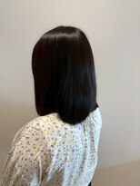 ニシオギ ヴォイス 西荻窪店(nishiogi voice)&nbsp;圧倒的なツヤとモードな切りっぱなしラインが魅力◎品格ボブ