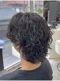 熊本メンズカット サーフカール メンズボブパーマ ウルフ