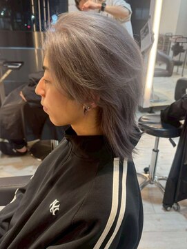 フェノメノン 栄店(PHENOMENON) メンズ/2ブリーチカラー/ホワイトミルクティー