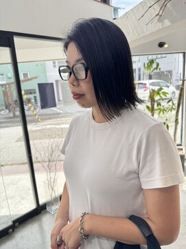 エムドットヘアーサロン(M. hair salon) 【栗本浩司】切りっぱなし外ハネボブ