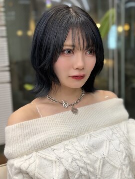 ソラ 広尾店(SORA) ボブレイヤー/ボブヘア/ブルーブラック