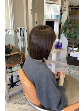 アシャ ヘアー ソリューション 神戸店(asha hair solution) イメチェン/ピンクベージュ/アンブレラカラー/前髪/摂津本山