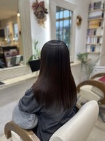 ジェニュイン(genuine) ロングレイヤー/ナチュラルブラウン