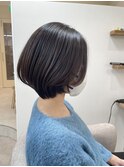◆【上品×まとまる】重ためショートボブ×ブラウン