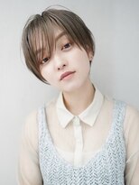 ギークス(GEEKS)&nbsp;【GEEKS渋谷】オリーブグレージュ/夏ヘア/丸みショートボブ/小顔