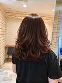 「艶感レッドブラウン