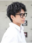 スパイキーショートシャドウパーマアクティブショート