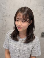 エフィール(afeel)&nbsp;ミディアムレイヤー＋ラテブラウン