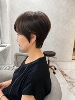 アロン(ALLON)&nbsp;大人ショートヘア　白髪ぼかしイノアカラー