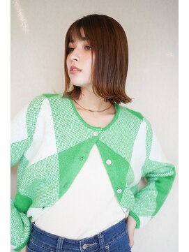 マセナ(Masena) 切りっぱなしボブ☆ナチュラルベージュ3