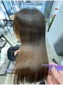 酸性縮毛矯正、艶ストレート