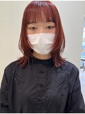 【藤沢/辻堂】赤髪/ウルフ/レイヤー/レッドブラウン/ピンク