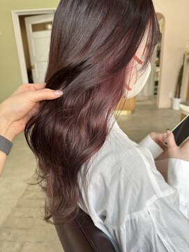 キュオンシア(CUEON. ciea) インナーカラー×ピンクラベンダー