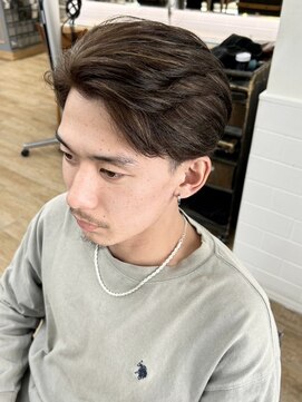 ネオリーブ クーロ メゾン 横浜(Neolive curro Maison) ニュアンスパーマ×ハイライト[メンズ]