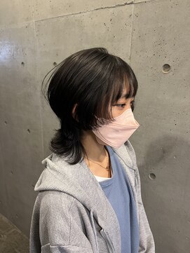 オーガニック ライフ 若葉 鶴ヶ島(organic+life) 20代30代大人可愛い★小顔ショートカット前下がりウルフカット