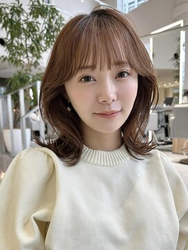 ミンクス 銀座店(MINX) 顔周りレイヤーくびれスタイル 大人ガーリーチョコレートモード