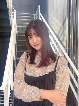 シオ ヘアー デザイン(Sio. hair design) ブリーチなしPINKカラー