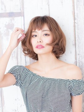 リスペクト マンボ(RESPECT MAMBO) 大人かわいい/レイヤーロング/グレーベージュ/前髪パーマ/豊田