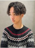 センターパート/メンズパーマ/ツイストスパイラル