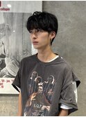 フェザーパーマスペインカールセンターパートツーブロックメンズ