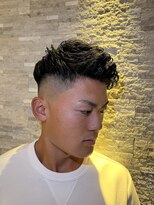 アールドボーテ 理容室(R de Beaute) バーバースタイル　アイロンパーマ×フェード　