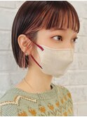 熊本　切りっぱなしボブ　フェイスフレーミング　韓国風　Arisa.