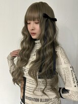 メゾンアクア 表参道(Maison ACQUA) ☆ブリーチなしダブルカラー オリーブ オリーブベージュ ボブ