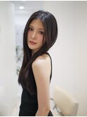ロングヘア　ナチュラルストレート　美髪矯正　