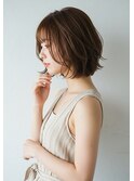 ボブレイヤー30代40代50代縮毛矯正髪質改善透明感ブラウンカラー